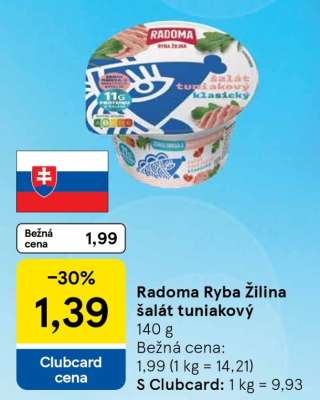 Radoma Ryba Žilina šalát tuniakový