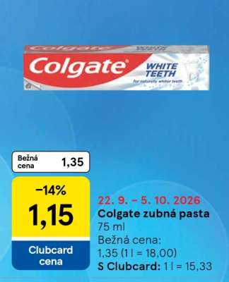 Colgate zubná pasta