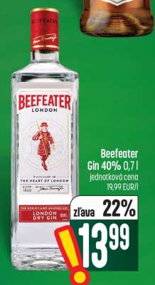 Beefeater Gin 40% 0,7 l