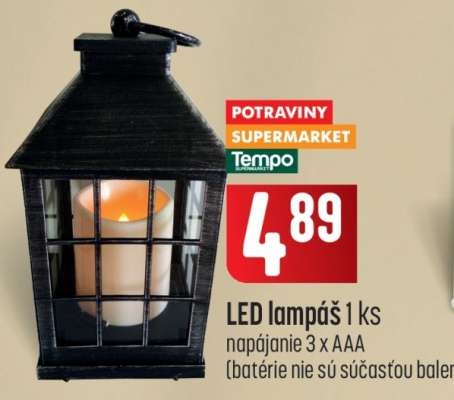 LED lampáš 1 ks