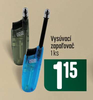 Výsuvací zapal'ovač