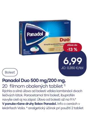 Panadol Duo 500 mg/200 mg