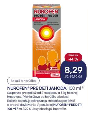 NUROFEN® pre deti Jahoda