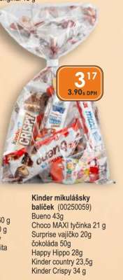 Kinder mikulášsky balíček