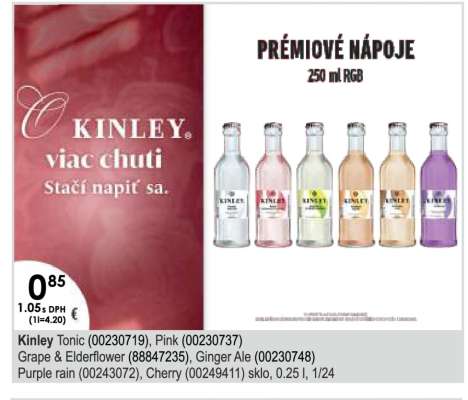 Kinley Tonic (00230719), Pink (00230737)