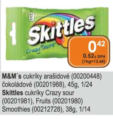 Skittles cukríky Crazy sour (00201981)