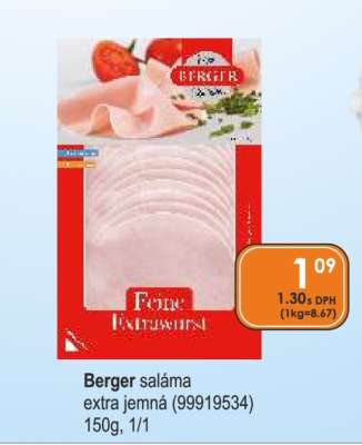 Berger saláma extra jemná (99919534)
