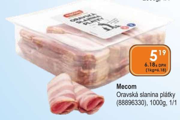 Mecom Oravská slanina plátky