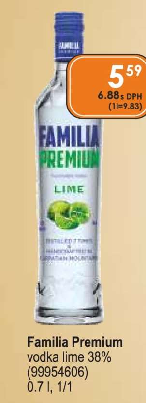Familia Premium vodka lime 38% (99954606)