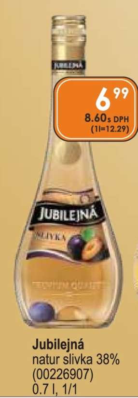 Jubilejná Natur Slivka 38%