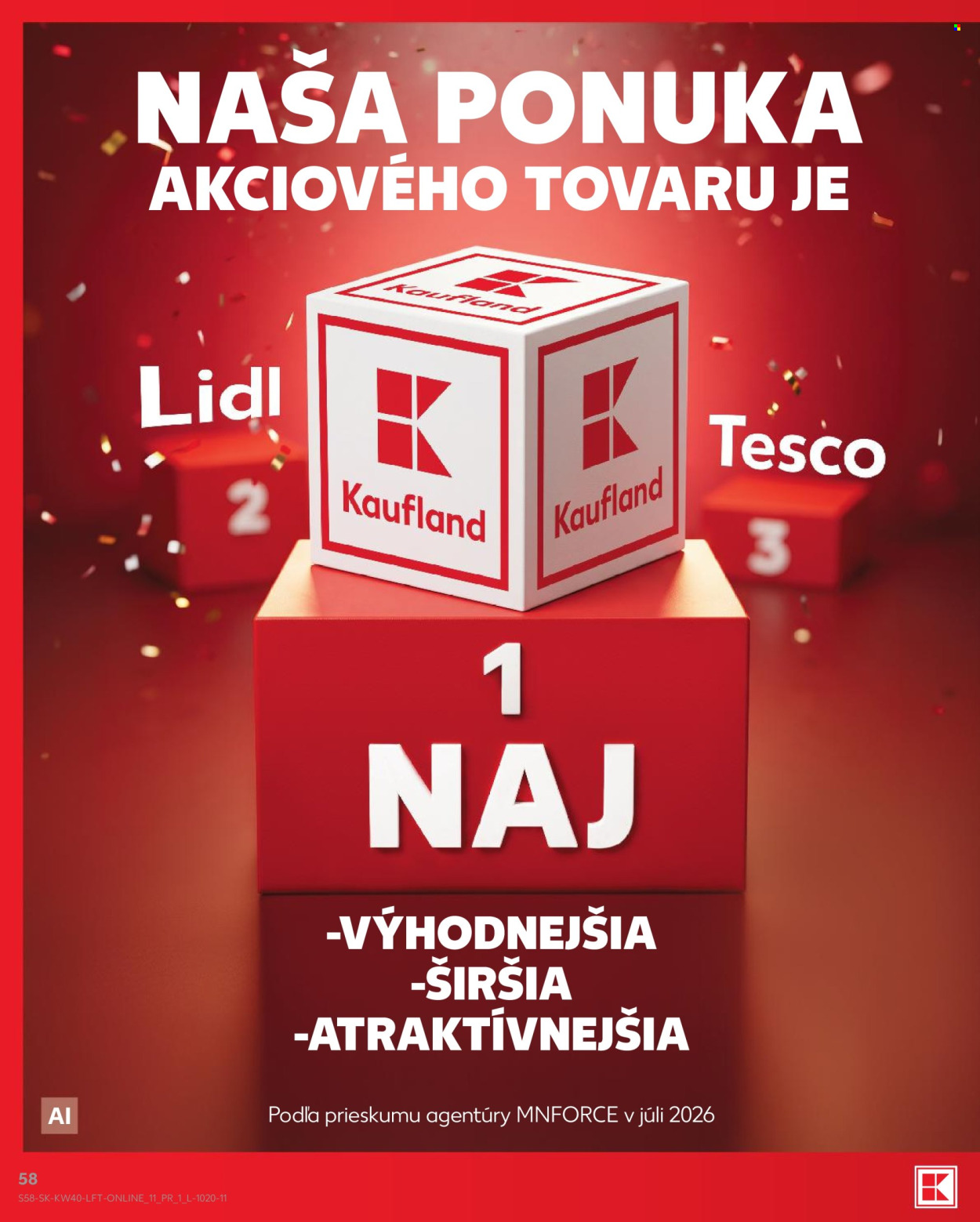 Leták Kaufland - 1.10.2026 - 7.10.2026. Strana 58