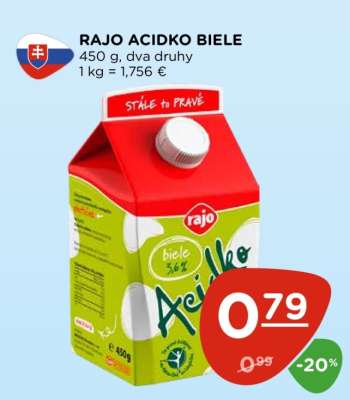Rajo Acidko biele