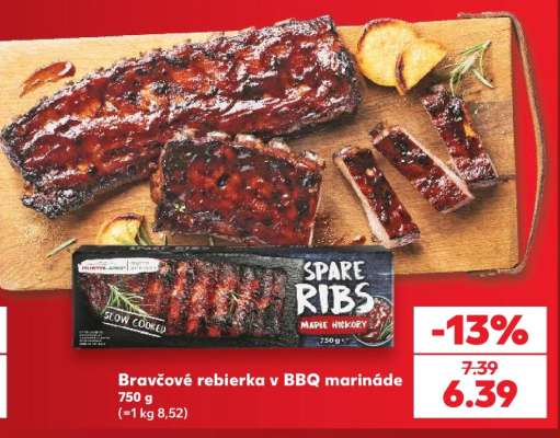 Bravčové rebrá v BBQ marináde