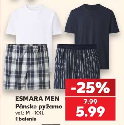Esmara men Pánske pyžamo