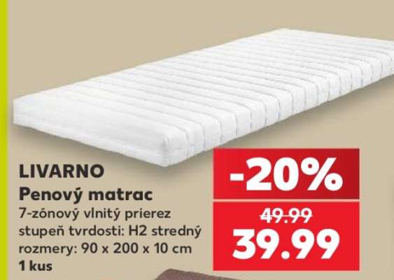 LIVARNO Penový matrac