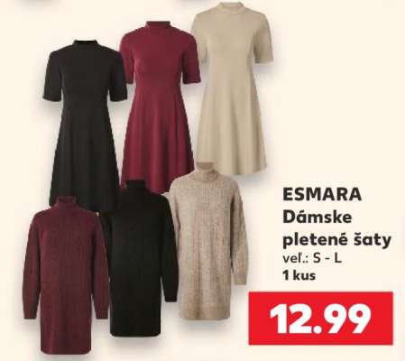 ESMARA Dámske pletené šaty
