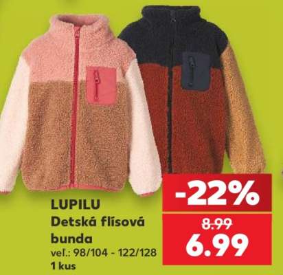 LUPILU Detská flísová bunda