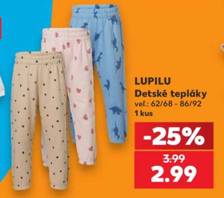 LUPILU Detské tepláky