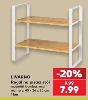 LIVARNO Regál na písací stôl