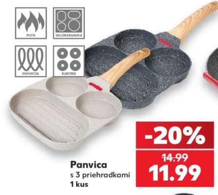 Panvica s 3 priehradkami 1 kus