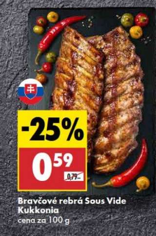 Bravčové rebrá Sous Vide Kukkonia