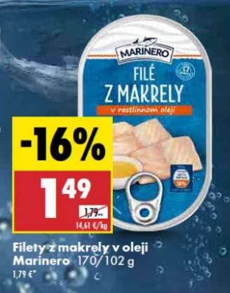 Filety z makrely v oleji Marinero