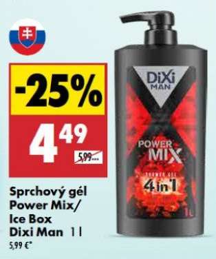 Sprchový gél Power Mix/ Ice Box Dixi Man 1 l
