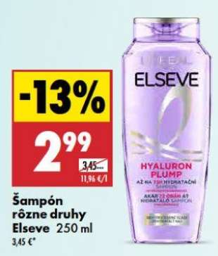 Šampón rôzne druhy Elseve 250 ml