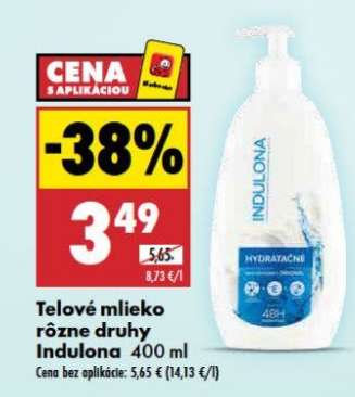 Telové mlieko rôzne druhy Indulona 400 ml