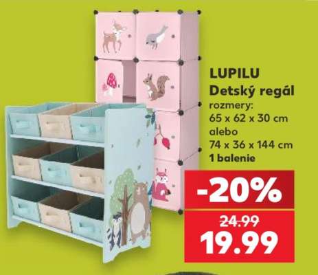 LUPILU Detský regál