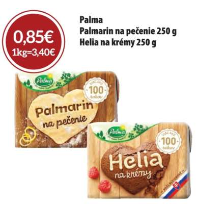 Palma Palmarin na pečenie 250 g Helia na krémy 250 g