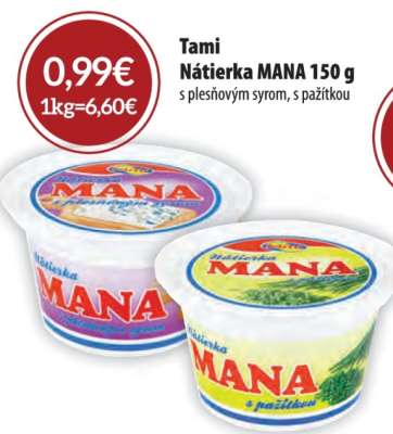 Tami Nátierka MANA 150 g