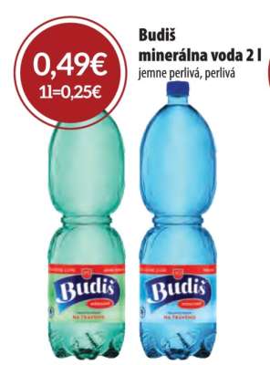 Budiš minerálna voda 2 l