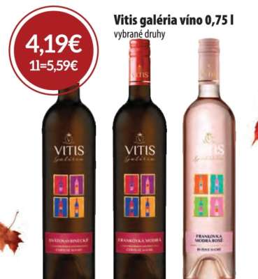 Vitis galéria víno 0,75 l