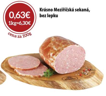 Krásno Meziříčská sekaná, bez lepku