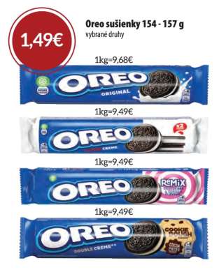 Oreo sušienky 154 - 157 g