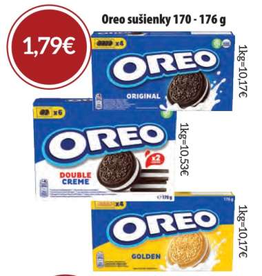 Oreo sušienky 170 - 176 g