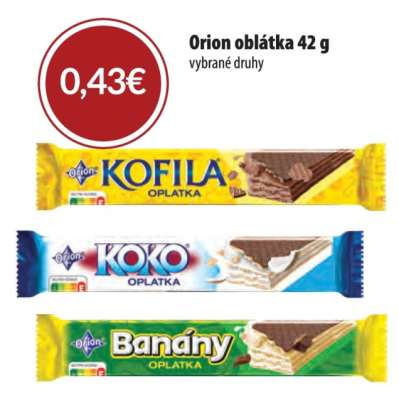 Orion oblátka 42 g