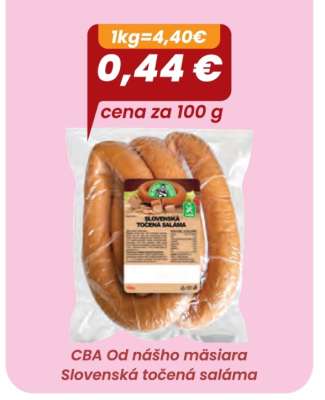 CBA Od nášho mäsiara Slovenská točená saláma