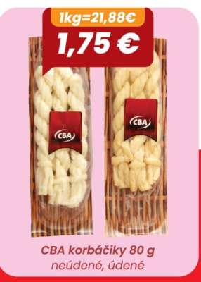 CBA korbáčiky 80 g