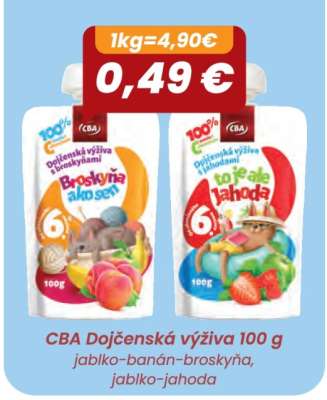 CBA Dojčenská výživa 100 g