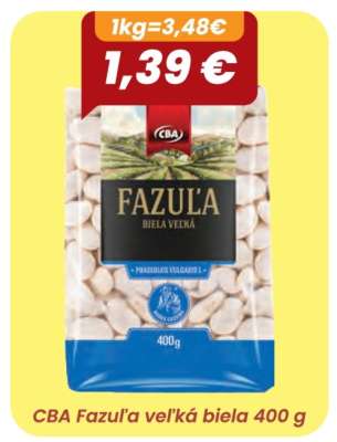 CBA fazuľa veľká biela 400 g