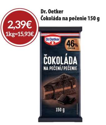 Dr. Oetker čokoláda na pečenie 150 g