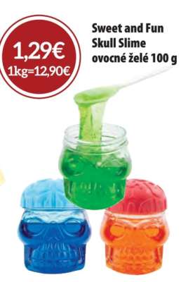 Sweet and Fun Skull Slime ovocné želé 100 g