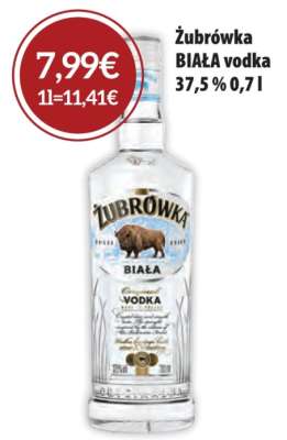 Zubrowka Biala vodka 37,5 % 0,7 l