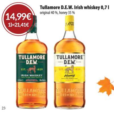 Tullamore D.E.W. Irish whiskey 0,7 l