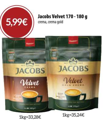 Jacobs Velvet 170 - 180 g