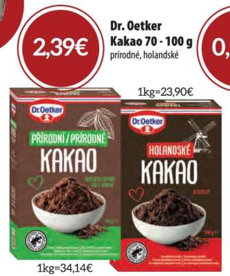 Dr. Oetker Kakao 70 - 100 g