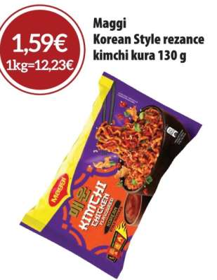 Maggi Korean Style rezance kimchi kura 130 g