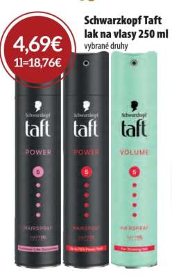Schwarzkopf Taft: lak na vlasy 250 ml